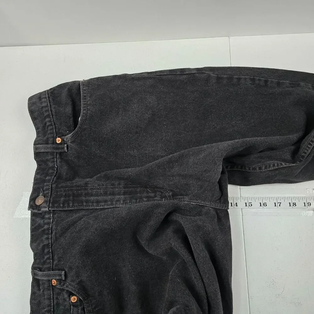 Vintage Levi's 550 relaxed‎ tapered 20 jeans USA black 90's womens 5713